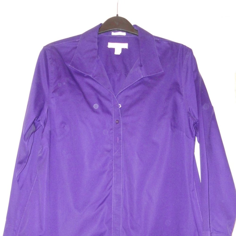 Chicos size 3 Deep Purple dress shirt